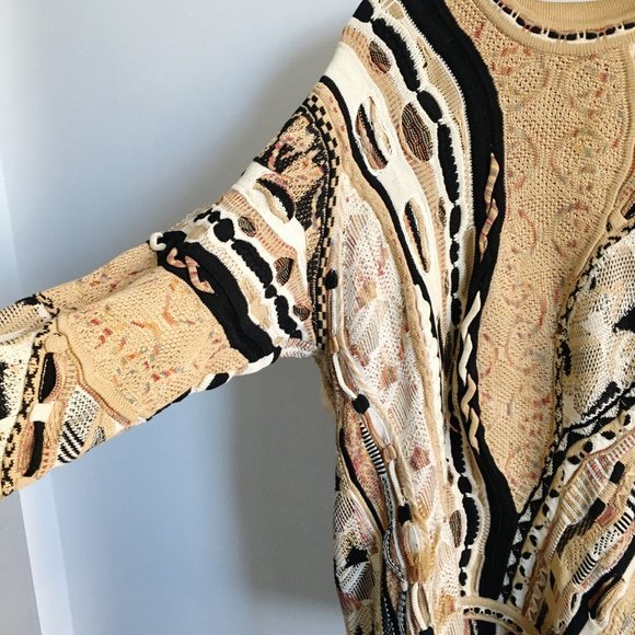 VINTAGE 1990s Tundra Textured Chunky Knit Sweater - Picture 4 of 8